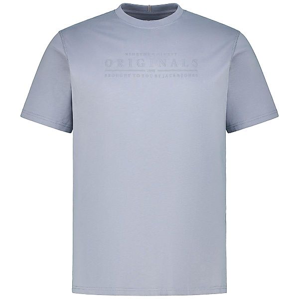 Jack&Jones T-Shirt mit Label-Print Farbe hellblau Größe: 5XL günstig online kaufen