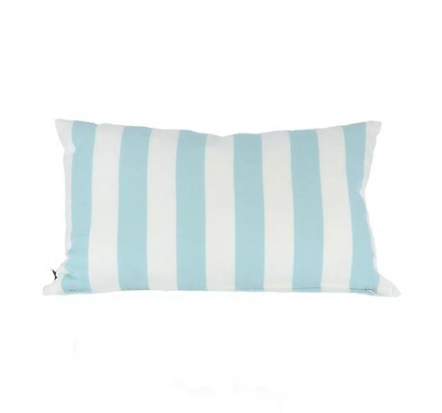 Kissen SOMNIA Streifen weiß/hellblau 60 x 40 cm günstig online kaufen