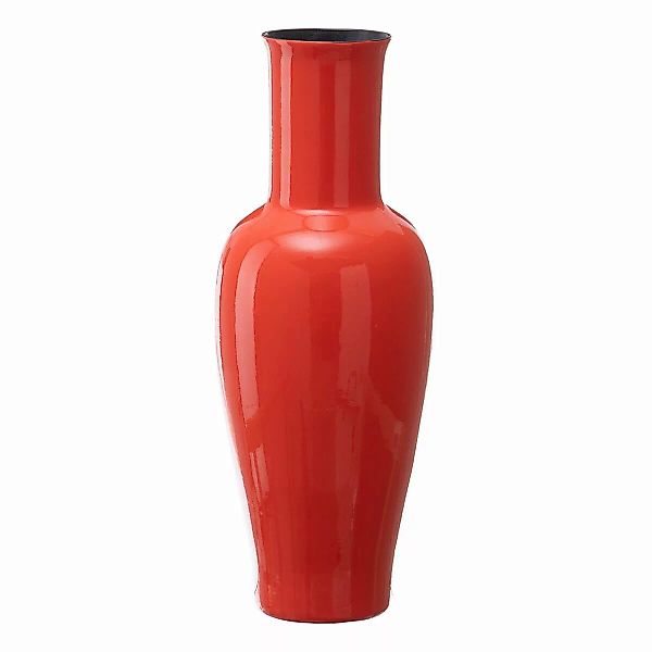 Vase 21,5 X 21,5 X 52,5 Cm Aus Keramik Orange günstig online kaufen