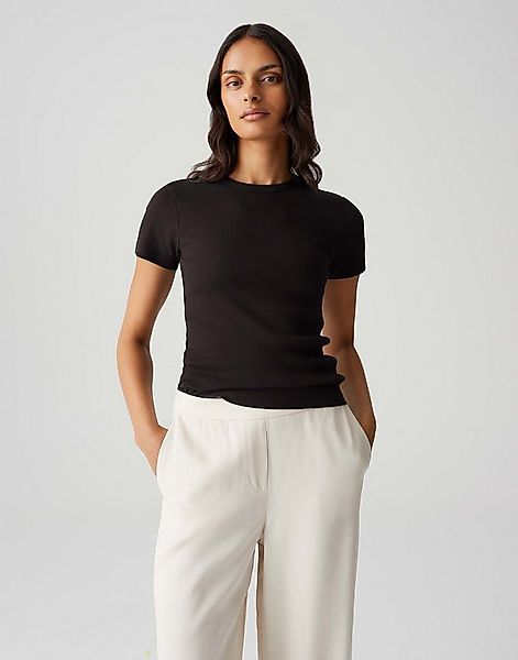 OPUS T-Shirt SAMUNA Feines Rippshirt Slim aus BCI Cotton Mix günstig online kaufen