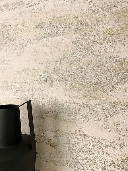 Newroom Vliestapete, Beige Tapete Modern Putzoptik günstig online kaufen