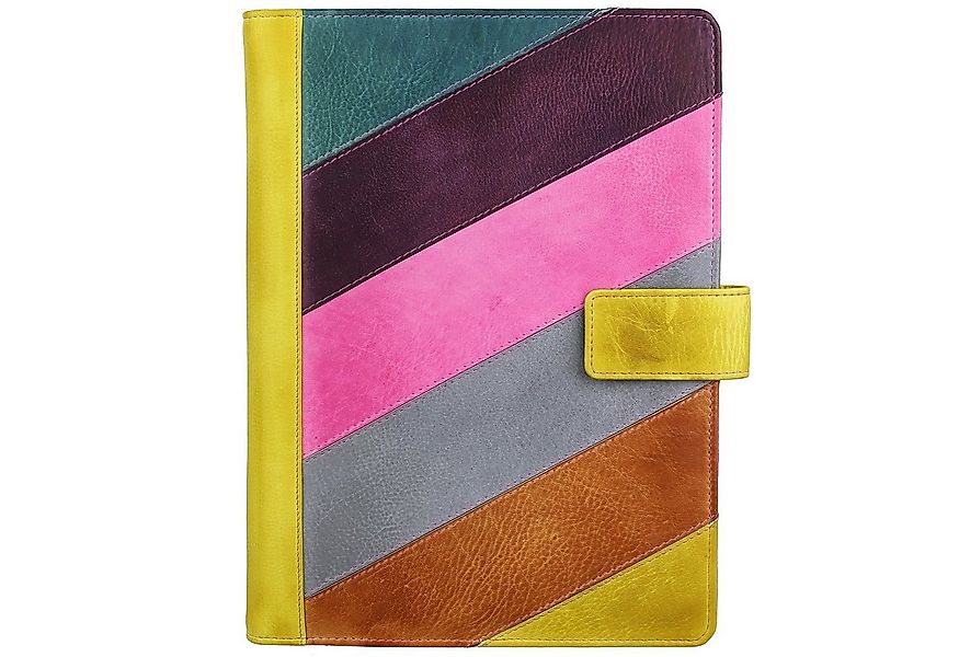 Greenburry Schreibmappe Candy Shop DIN A5 bunte Leder Business Schreibmappe günstig online kaufen