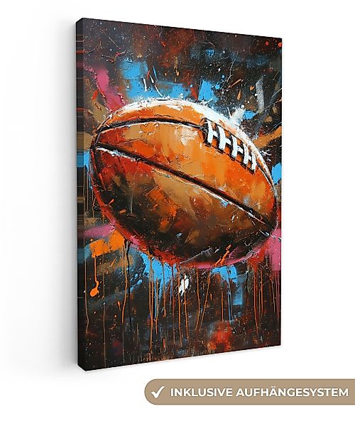 OneMillionCanvasses® Leinwandbild Graffiti - Rugby - günstig online kaufen