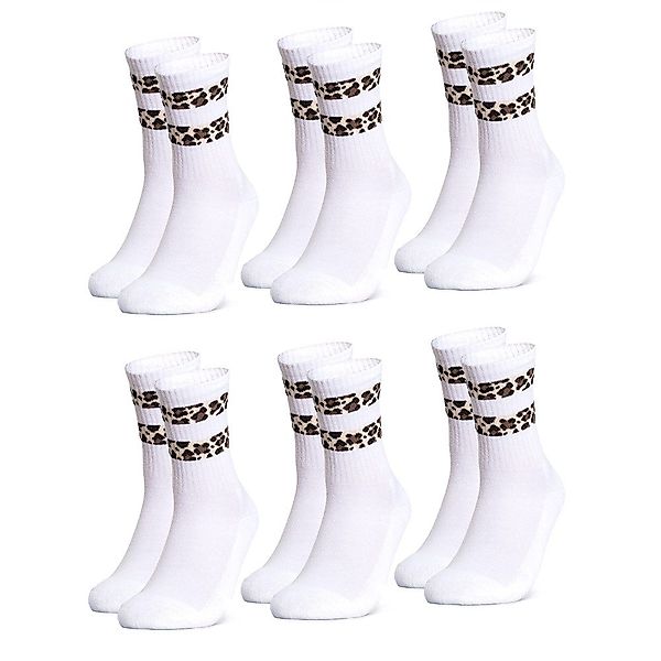 OCCULTO Tennissocken Damen Leoparden Muster Tennis günstig online kaufen