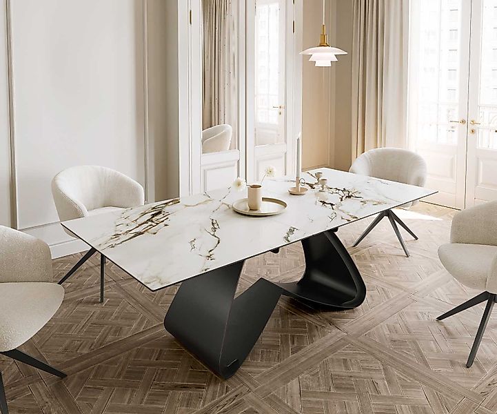 DELIFE Esstisch Edge, Keramik Calacatta Luxe günstig online kaufen