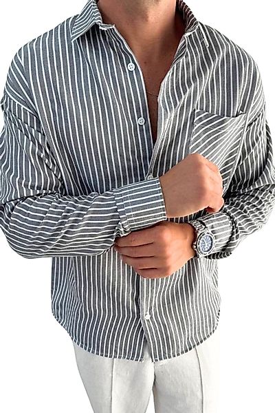 OSSY HOMER Businesshemd Oversize Langarmhemd Mit günstig online kaufen