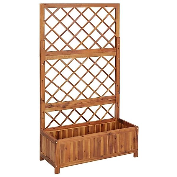 vidaXL Hochbeet mit Spalier 85x38x150 cm Massivholz Akazie 884152 günstig online kaufen