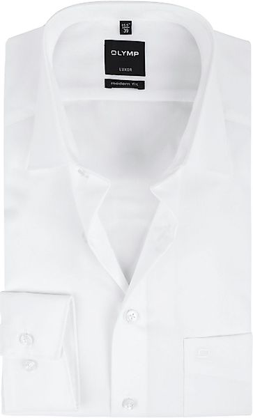 OLYMP Luxor Businesshemd Modern Fit Weiß - Größe 42 günstig online kaufen
