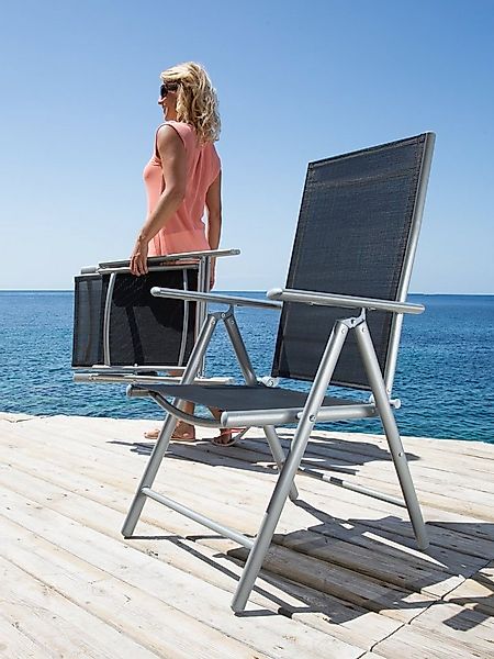 MERXX Gartenstuhl Lima, TOPSELLER! (Set, 2 St), 2er Set, Alu/Textil, verste günstig online kaufen