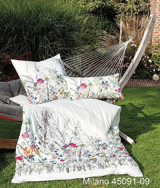 Janine Janine Mako-Satin Bettwäsche MILANO 45091 multicolor ecru Größe:  80 günstig online kaufen