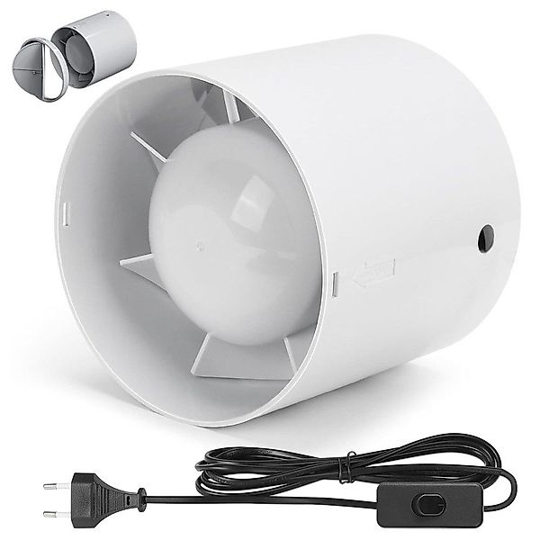 XERSEK Wandventilator Kanal Rohrventilator, Inline-Abluftventilator 100 günstig online kaufen