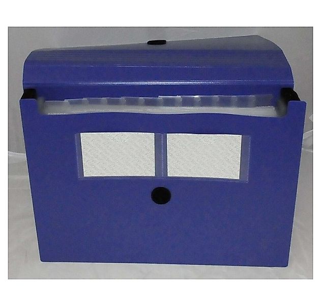 FOLDERSYS Fächermappe Fächermappe 12 Fächer blau günstig online kaufen