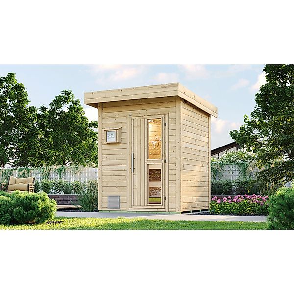Weka Saunahaus Naantali Sparset 9,0 kW OS Natur günstig online kaufen