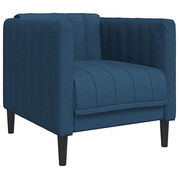 vidaXL Sofa Sessel Blau Stoff günstig online kaufen