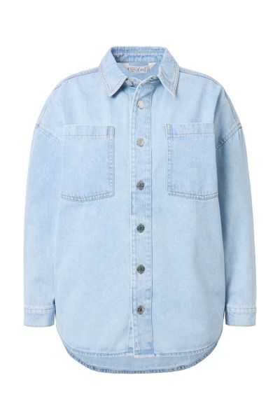 Studio Untold Hemdbluse Jeanshemd oversized Hemdkragen günstig online kaufen