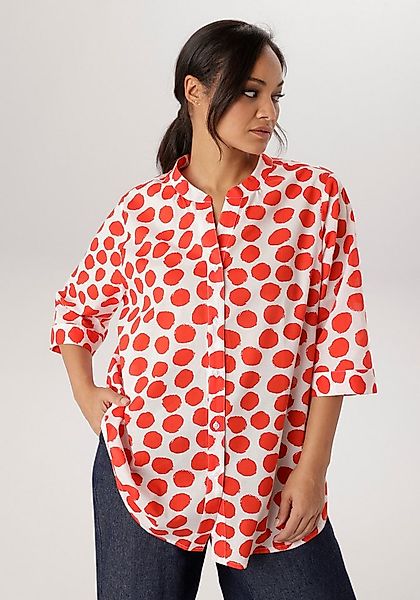 Aniston PLUS Longbluse in Pünktchendessin - NEUE KOLLEKTION günstig online kaufen