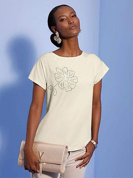 creation L Kurzarmshirt "Modal-Baumwoll-Shirt" 1 tlg. günstig online kaufen