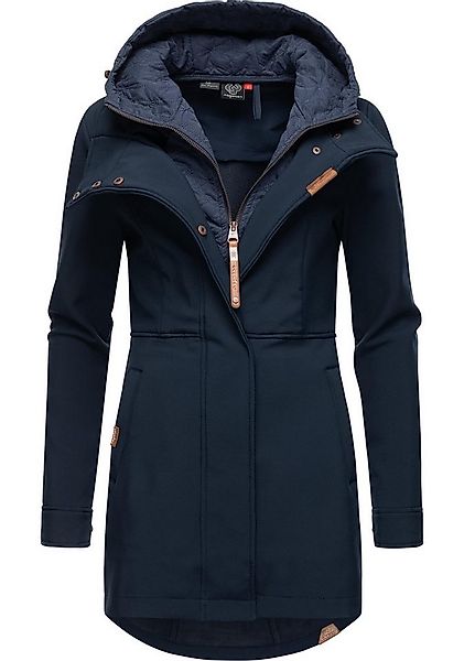Ragwear Softshellmantel Ybela sportliche, gefütterte Outdoorjacke mit Kapuz günstig online kaufen