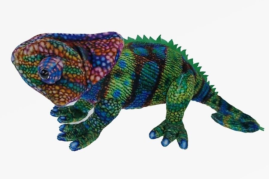 Cornelißen Kuscheltier Chamäleon 27 cm bunt Plüschchamäleon Stofftier (Plüs günstig online kaufen