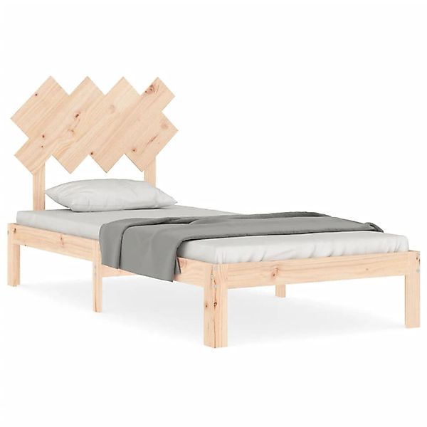 vidaXL Bett Massivholzbett mit Kopfteil günstig online kaufen