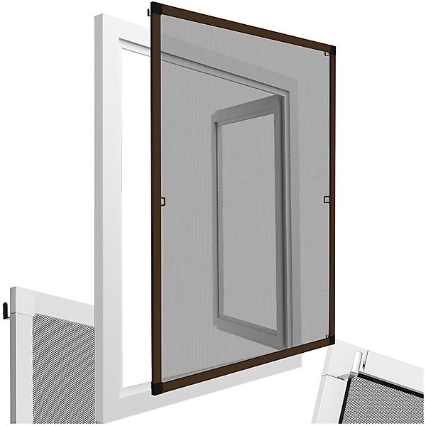 tectake Insektenschutz-Fensterrahmen Fliegengitter, für Fenster günstig online kaufen