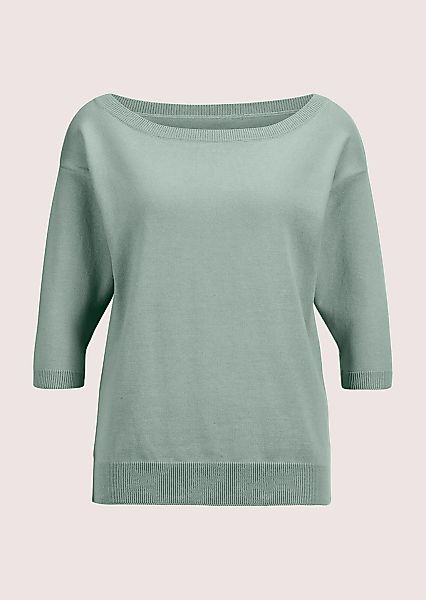 MADELEINE Longpullover "Strickpullover Sommerlicher Baumwollpullover mit 3/ günstig online kaufen