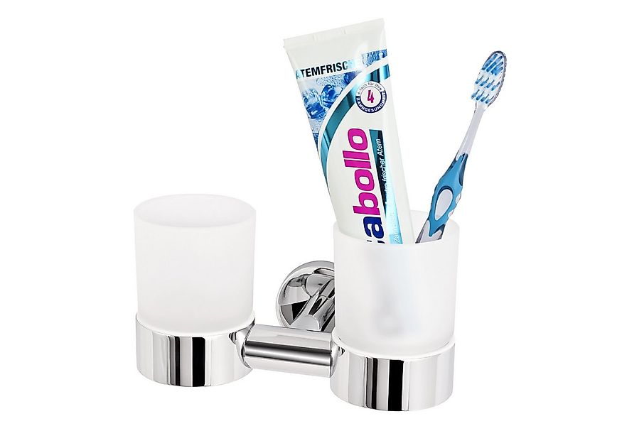 bremermann Zahnputzbecher Bad-Serie LUCENTE - aus Edelstahl verchromt günstig online kaufen