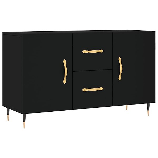 vidaXL Sideboard Schwarz 100x36x60 cm Holzwerkstoff 828149 günstig online kaufen