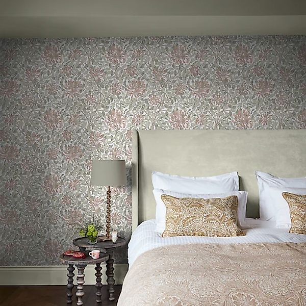 WILLIAM MORRIS AT HOME Vliestapete »Honeysuckle Maytime« Motiv glatt Design günstig online kaufen