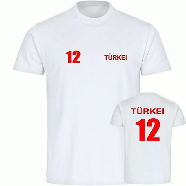multifanshop T-Shirt Herren Türkei - Trikot 12 - Männer günstig online kaufen