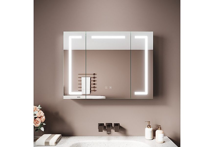 SONNI Spiegelschrank Spiegelschrank Badezimmerschrank 80×60cm Bestseller mi günstig online kaufen