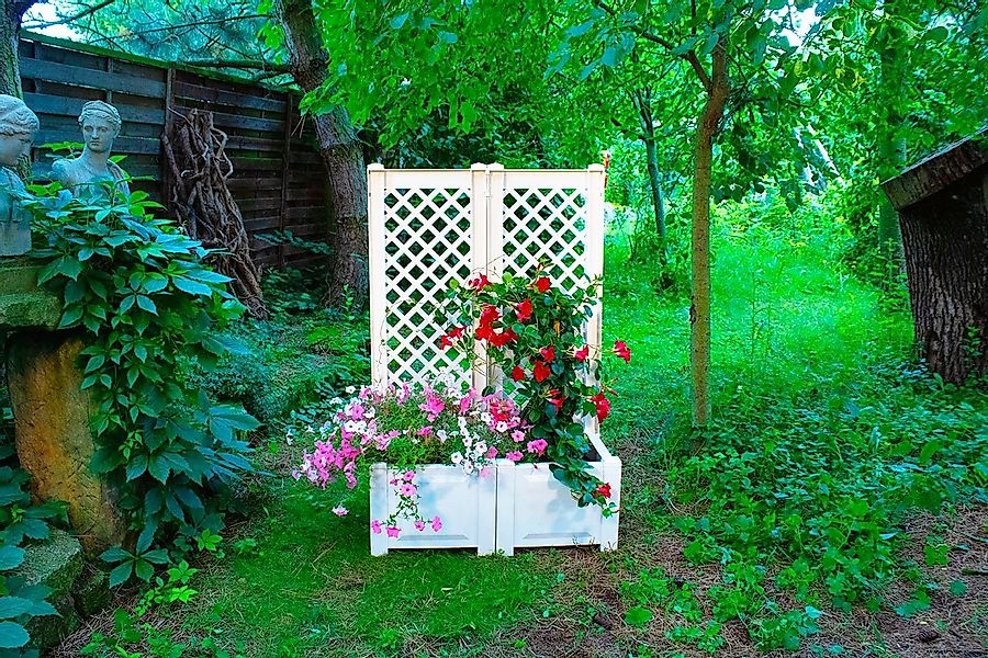 KHW Spalier, 2 tlg. mit Pflanzkasten, BxTxH: 43x43x140 cm günstig online kaufen