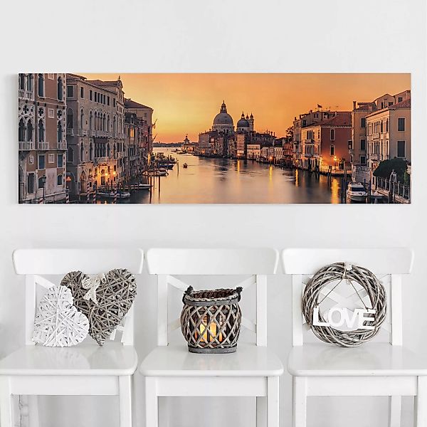 Leinwandbild Architektur & Skyline - Panorama Goldenes Venedig günstig online kaufen
