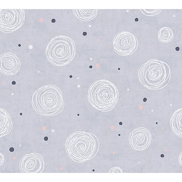 A.S. Creation Vliestapete Kreise 10,05 m x 0,53 m Grau-Rosa FSC® günstig online kaufen