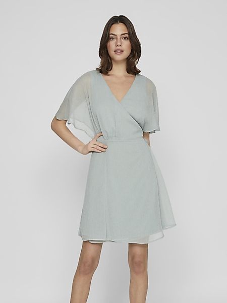 Vila Shirtkleid Elegantes Wickelkleid mit Gürtel günstig online kaufen