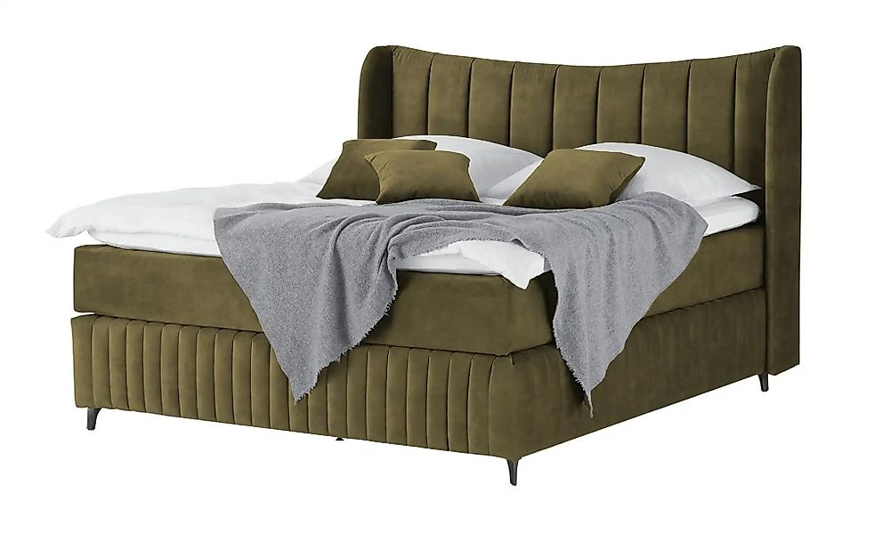 Kings and Queens Boxspringbett  Uldur ¦ grün ¦ Maße (cm): B: 174 H: 122 Bet günstig online kaufen