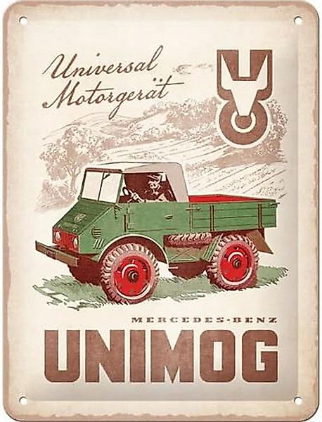 Nostalgic-Art Metallschild Blechschild 15 x 20 cm - Unimog 1951 günstig online kaufen