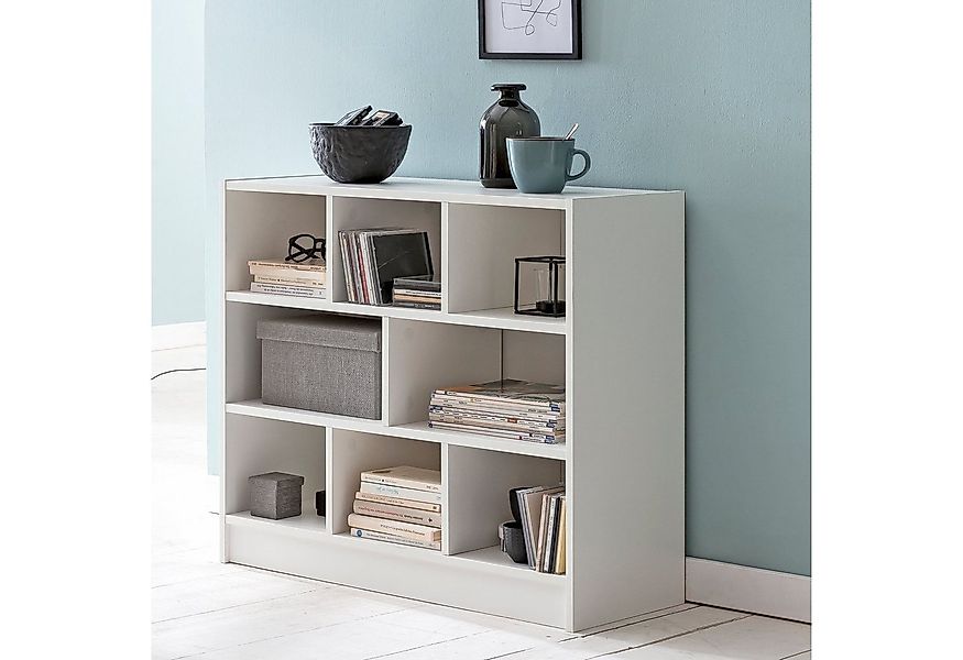 FINEBUY Standregal SuVa14533_1 Bücherregal SV51829 Holzregal Holz Regal Flu günstig online kaufen