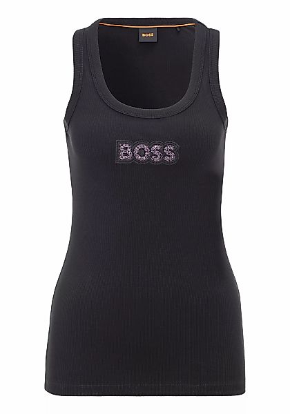 BOSS ORANGE Tanktop "C Ematite stonebadge", mit BOSS Stickerei aus Glitzers günstig online kaufen