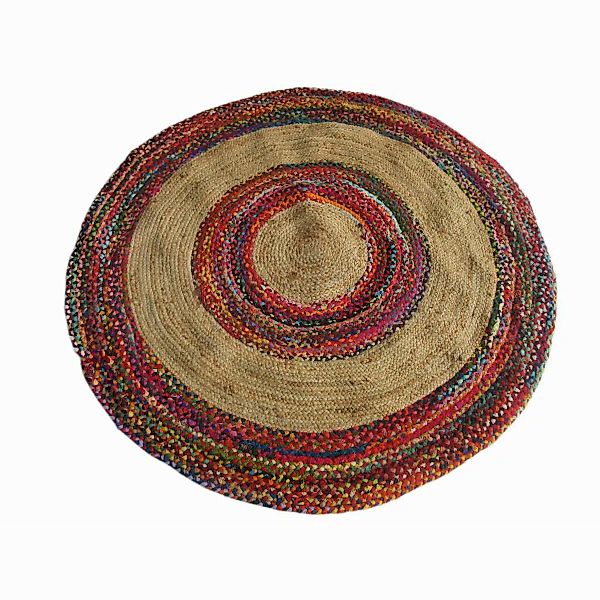 Teppich Dkd Home Decor Polyester Baumwolle Bunt Jute (160 X 160 X 0,7 Cm) günstig online kaufen