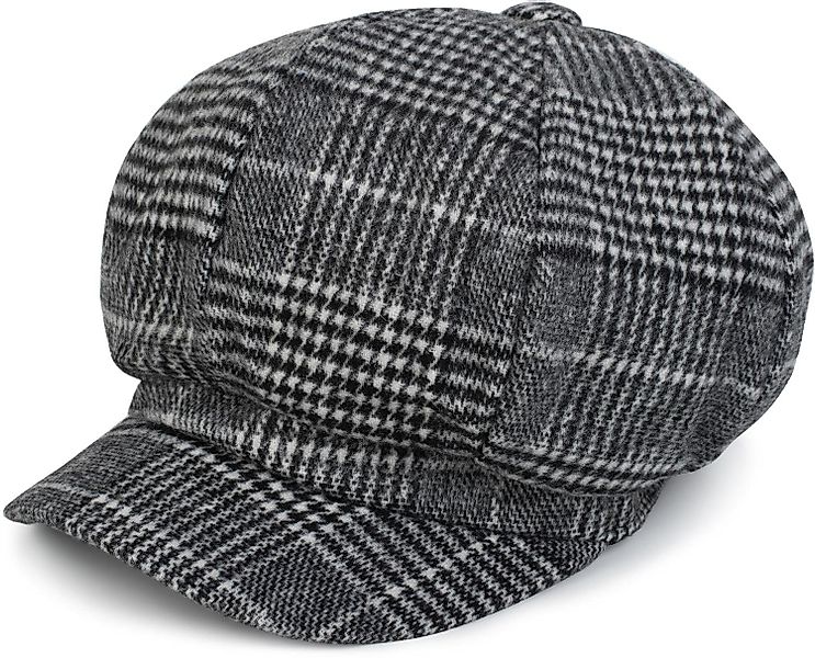 styleBREAKER Ballonmütze Bakerboy Mütze mit Glencheck günstig online kaufen