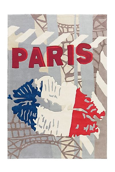 Arte Espina Flachflorteppich Joy 4203 Tricolore Paris 170cm X 240cm günstig online kaufen