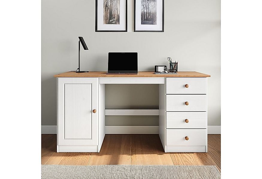 IDIMEX Schreibtisch MANAGER, Bürotisch mit Stauraum Schubladen & Fach Kiefe günstig online kaufen