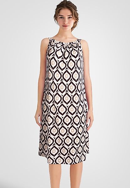 PEKIVESSA Jerseykleid Trägerkleid gemustert ärmellos Sommerkleid günstig online kaufen