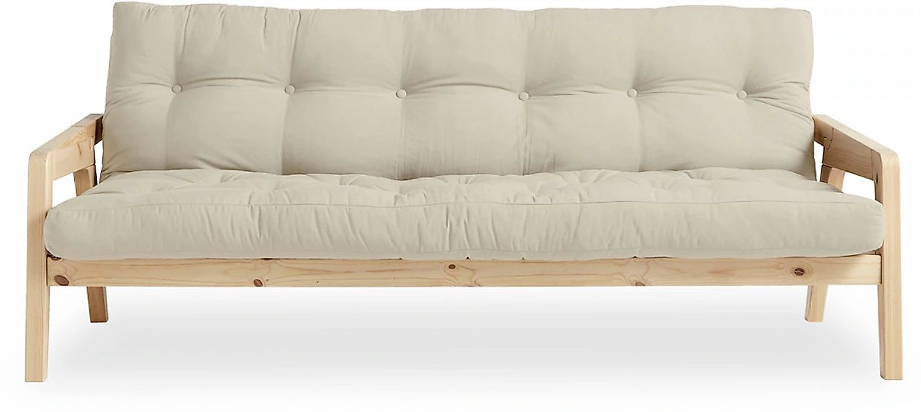 Karup Design Schlafsofa, Mit Holzstruktur, inkl. Futonmatratze, Liegefläche günstig online kaufen