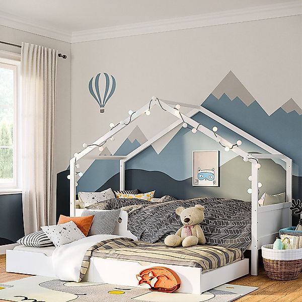 Bellabino Hausbett Bela (Kinderbett 90x200 cm, günstig online kaufen
