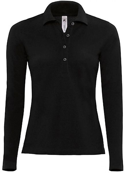 B&C Langarm-Poloshirt Poloshirt Safran Pure Longsleeve günstig online kaufen