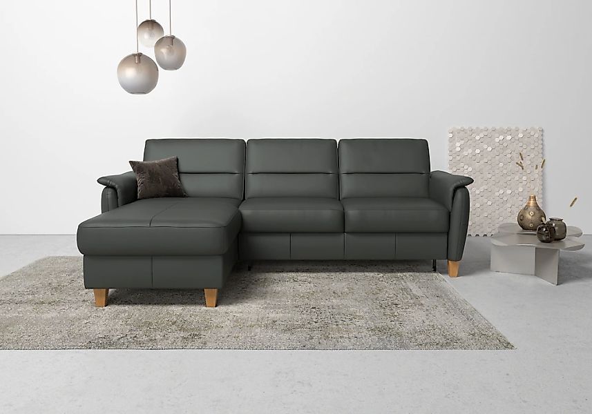 Home affaire Ecksofa "Palmera L-Form, B: 244 cm" optional Bettfunktion & Be günstig online kaufen