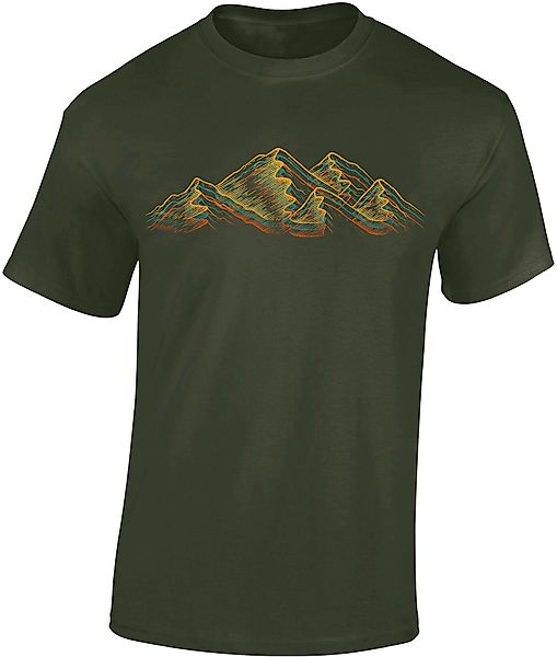 Baddery Print-Shirt Wander Shirt: "Alpen" - günstig online kaufen