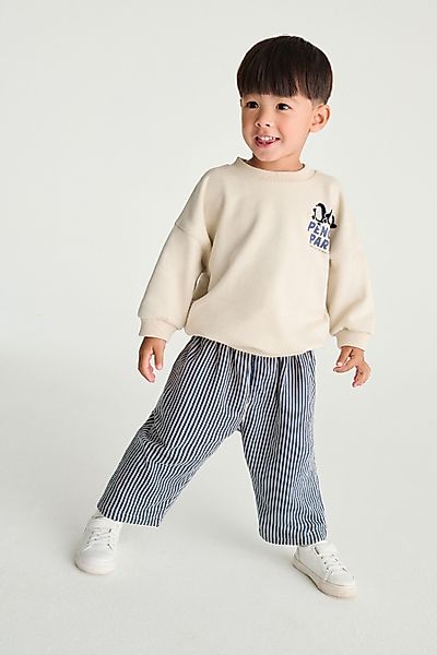 Next Sweatanzug Gemusterte Jogginghose und Sweatshirt günstig online kaufen